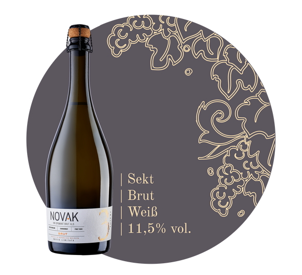 NOVAK Winery - Sekt Brut “3 Soiuri” NOVAK Winery - Sekt Brut “3 Soiuri”