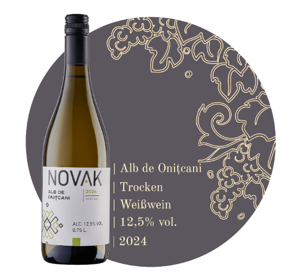 Alb de Onitcani 2024 - Weißwein von NOVAK Winery MOLDAWINE moldawischen Wein kaufen