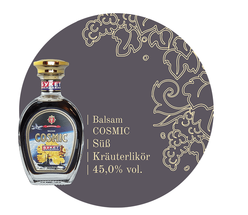 MOLDAWINE | Buket Moldavii; Kräuterlikör Balsam Cosmic; Jetzt premium Weine kaufen - Entdecken Sie den Geschmack und das Lebensgefühl Moldawiens. Genießen Sie authentisch produzierte moldawische Weine aus autochthonen Rebsorten. Einfach bequem online bestellen und wir bringen die besten moldawischen Weine zu Ihnen nach Hause. Wein aus Moldawien kaufen; moldawischer Wein; prämierte weine; guter rotwein; rotwein einkaufen; roséwein; orange wine; wein geschenk;