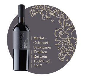 Merlot-Cabernet Sauvignon 2017 -  Rotwein Cuvée von NOVAK Winery  MOLDAWINE Wein aus Moldawien kaufen